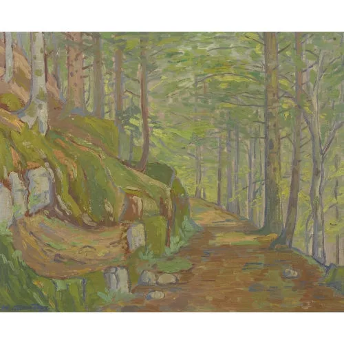 Henry Sandoz — Felsiger Waldweg.