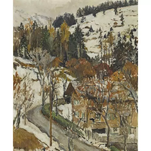"Pleine sur la neige"