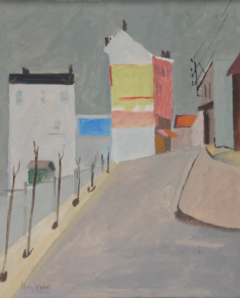 Henry Wabel — Strasse mit gelber Wand, 1949
