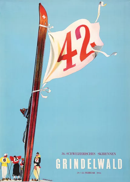 Herbert Leupin — Grindelwald - 36. Schweizerisches Skirennen, 1942