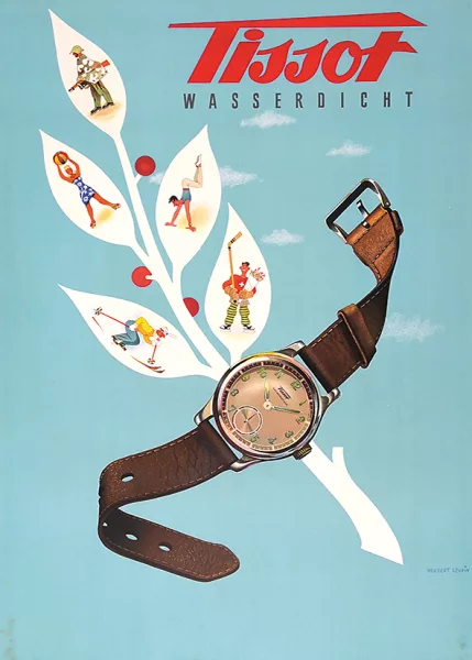 Herbert Leupin — Tissot Wasserdicht, 1943