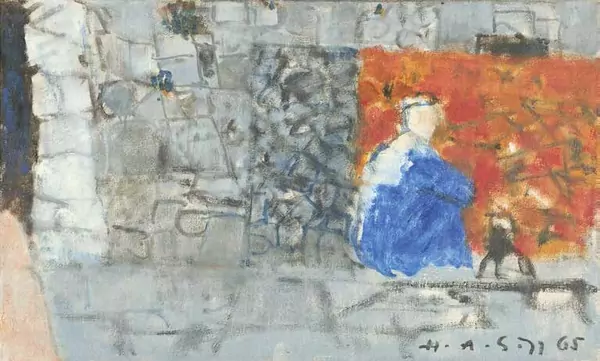 Hermann Alfred Sigg — HERMANN ALFRED SIGG Zürich 1924 – lebt in Oberhasli ZH Sitzender Orientale — Galerie Kornfeld
