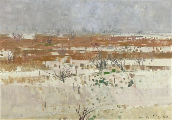 Hermann Alfred Sigg — RIED IM WINTER, 1960MARSH IN WINTER, 1960