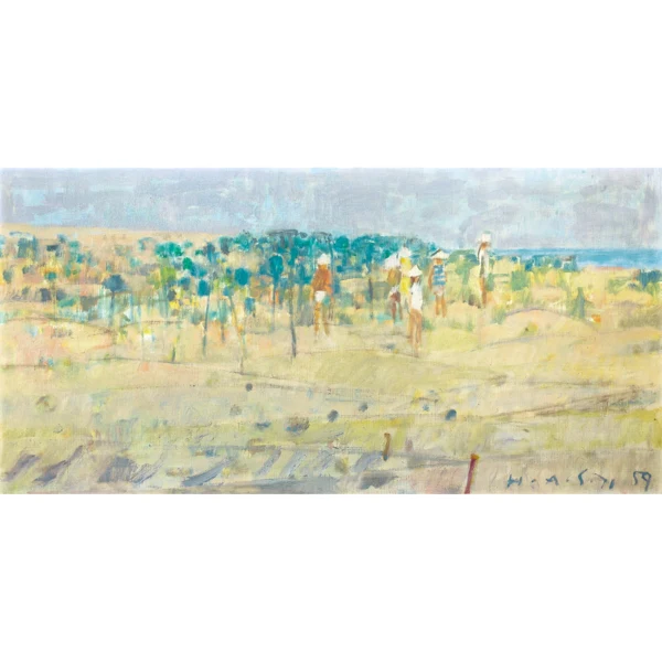 Hermann Alfred Sigg — AM STRAND, 1959AT THE BEACH, 1959