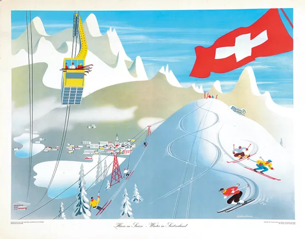 Hermann Eidenbenz — Hiver en Suisse - Winter in Switzerland, 1948