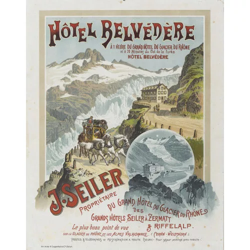 Hermann Guggenheim — "Hotel Belvédère J. Seiler, Zermatt".