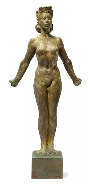 HERMANN HALLER — Standing female nude. — Koller Auktionen