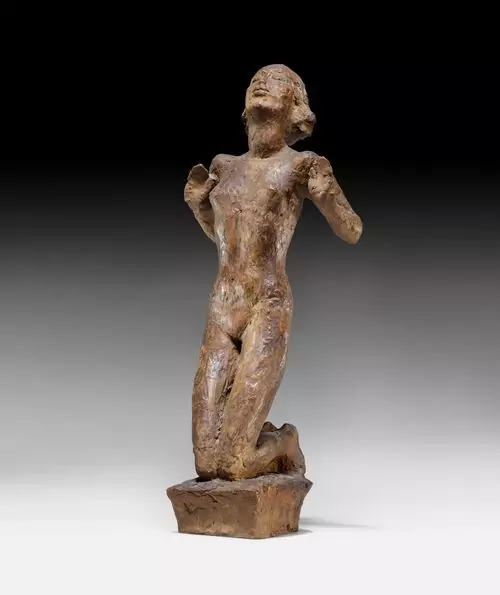 HALLER, HERMANN — Kneeling female nude. 1920. — Koller Auktionen
