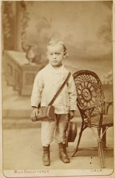 Hermann Hesse — 1 Porträtphotographie (um 1880).