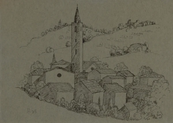 Hermann Hesse — Tessiner Häuser, 1935