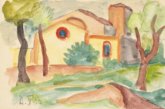 Hermann Hesse — Tessiner Kirchplatz