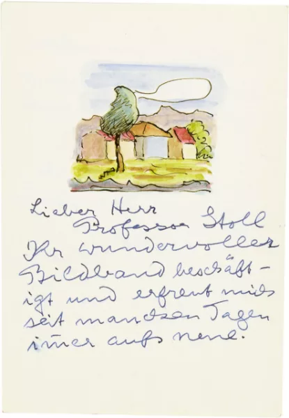 Hermann Hesse — Album mit eingefügter umfangreicher Korrespondenz. Briefe und Drucksachen von Hermann Hesse an Arth
