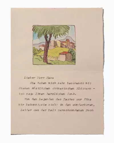 Hermann Hesse — Juni 2024 (A173) - Auktionsstart: 12.6.2024, 11:00 — Schuler Auktionen