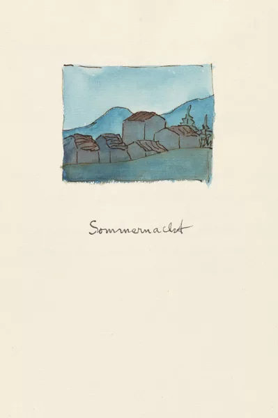 Hermann Hesse — Zwölf Gedichte von Hermann Hesse. Manuskript. 1954