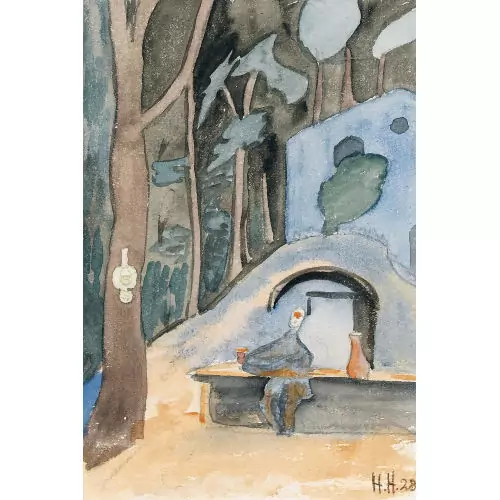 Tessiner Grotto im Wald