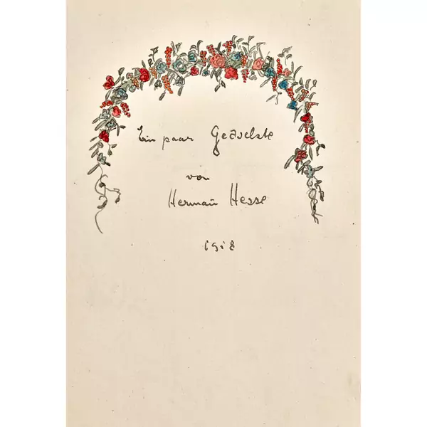 "Ein paar Gedichte von Hermann Hesse"