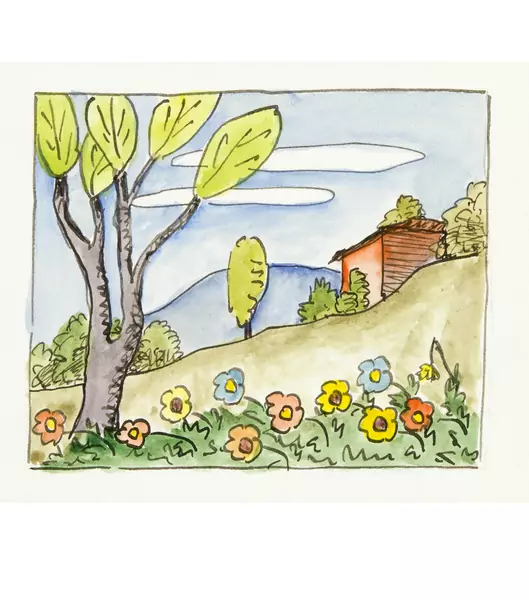 Hermann Hesse — Gedichte des Sommers 1933 Titelblatt, 9 Aquarelle und 13 Gedichte in Typoskript — Galerie Kornfeld