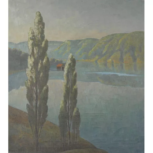 Hermann Hodler — "Wohlensee bei Bern".