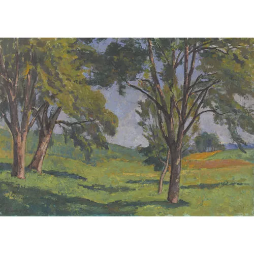 Hermann Hodler — Sommerliche Baumlandschaft.