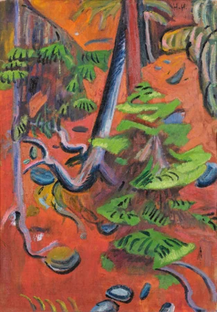 Waldinneres mit jungen Tannen, 1911/12
