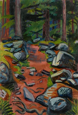 Waldweg, Um 1911/12.