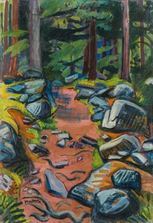 Waldweg, um 1911/12