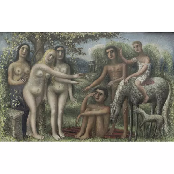 Hermann Huber — Figürliche Komposition — Galerie Kornfeld