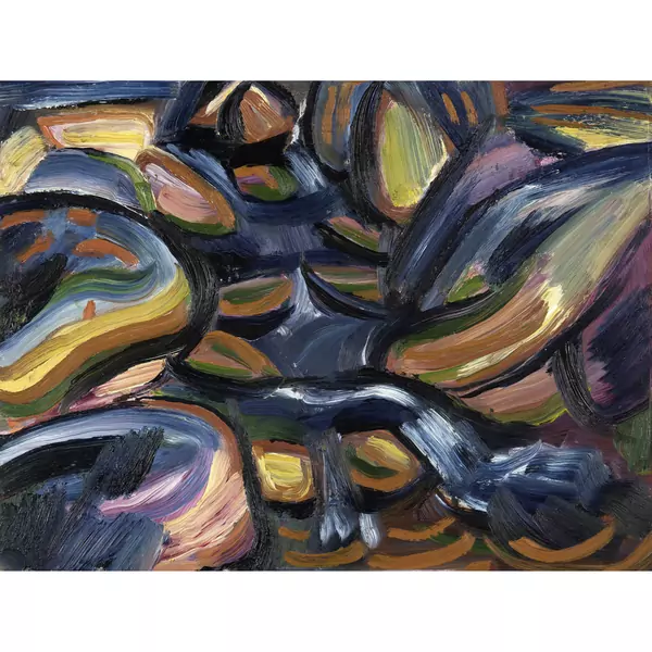 Hermann Huber — Bachbett — Galerie Kornfeld