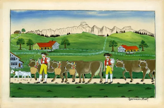 Hermann Naef — Alpfahrt vor Säntis