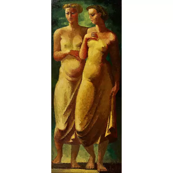 Zwei Frauen in leichter Kleidung