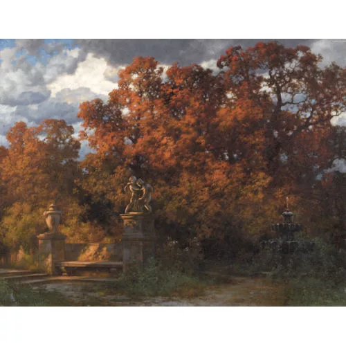 Hermann Rüdisühli — Herbstliche Parkpartie.