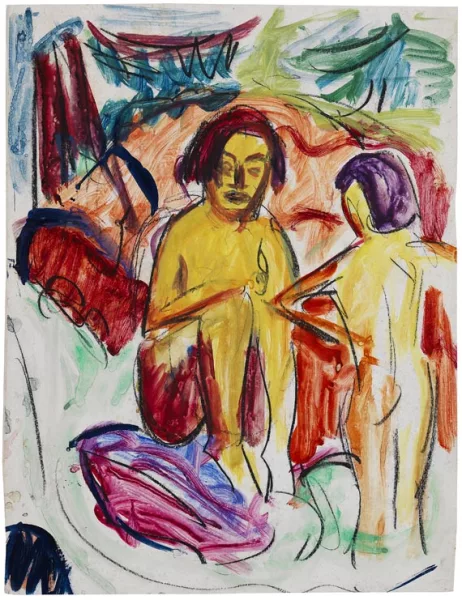 Hermann Scherer — Badende am Bergbach III