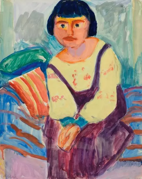 HERMANN SCHERER — Portrait of a woman (Anna Müller). — Koller Auktionen