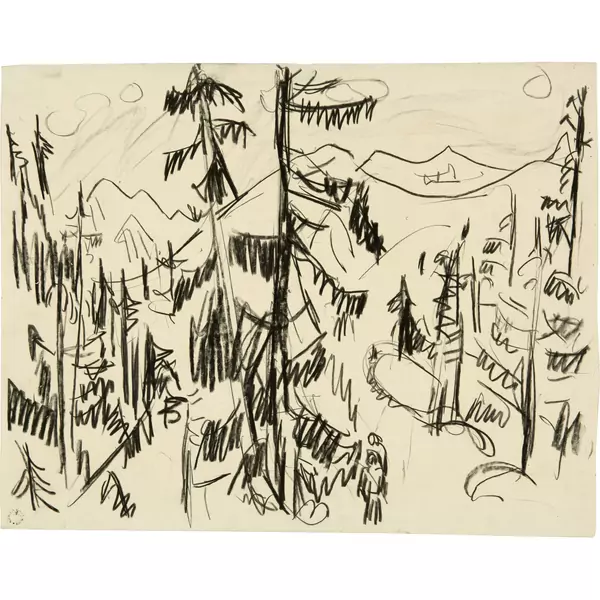 Hermann Scherer — Waldlandschaft — Galerie Kornfeld
