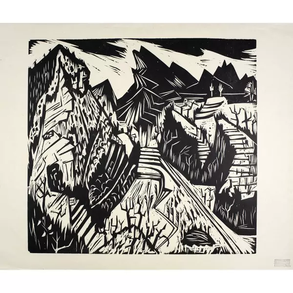 Hermann Scherer — Grosse Tessinerlandschaft — Galerie Kornfeld