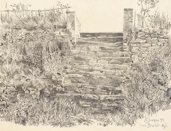 Hermann Hirzel — Casa Baldi, Olevano