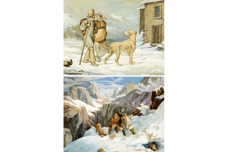 Szenen auf dem St. Bernhard