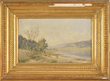 Vue du lac de Bienne prise des environs de Nidau