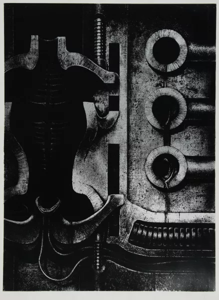 H. R. Giger — Blatt aus "Biomechanoiden", 1969