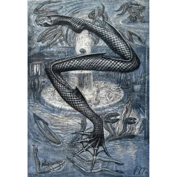 H. R. Giger — Sternzeichen Fisch.