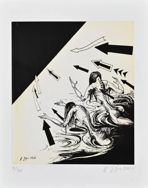 H. R. Giger — 2 Blätter: The Cthulhu News Portfolio, 2004