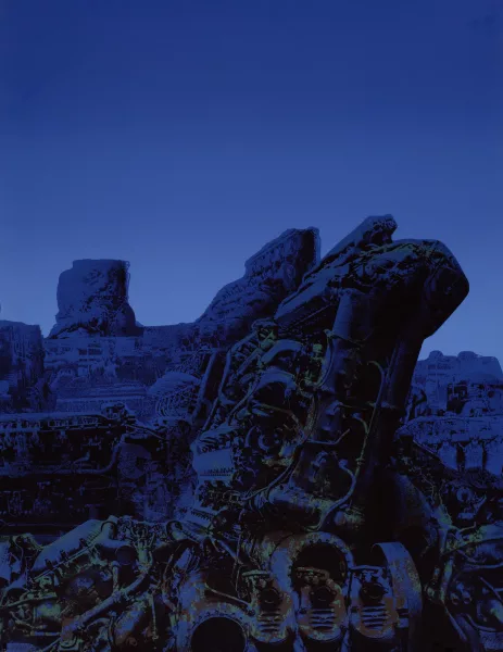 H. R. Giger — Ohne Titel aus "Motor Landscape", 1972
