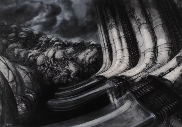 H. R. Giger — 3 Blätter aus "Erotomechanics", 1980