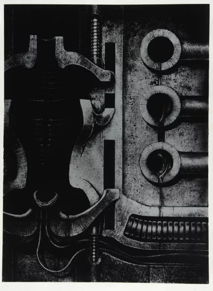 H. R. Giger — Blatt aus "Biomechanoiden", 1969