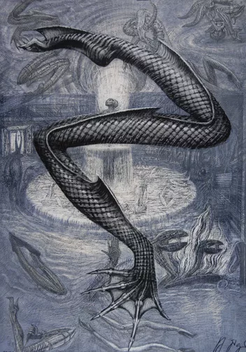 H. R. Giger — Pisces zinc, 1992