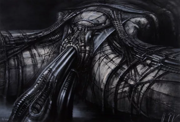 H. R. Giger — 4 Blätter aus "Erotomechanics", 1980