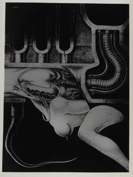 H. R. Giger — Blatt aus "Biomechanoiden", 1969