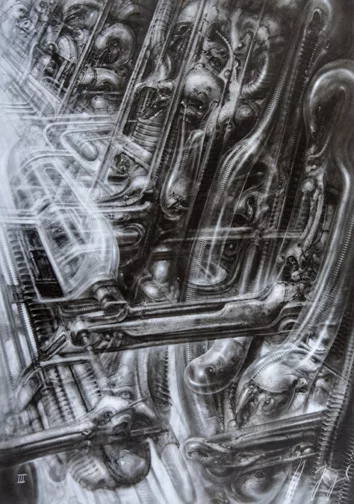H. R. Giger — 2 Blätter: Exotic; Science Fiction, aus "N.Y. City", 1982