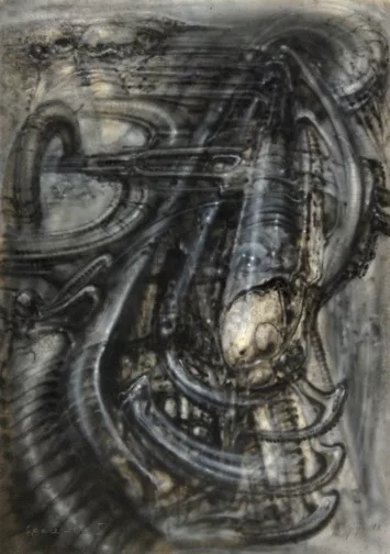 H. R. Giger — Space trip I, 1978
