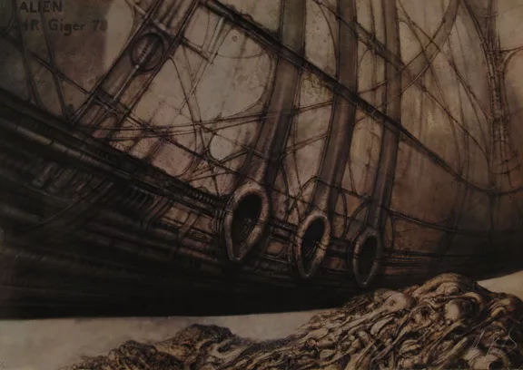 H. R. Giger — Wreck Entrance, aus "Alien", 1978